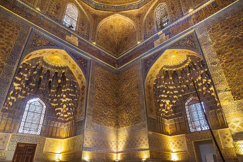 Samarkand, Uzbekistan, Central Asia interior view of the Gur-i Amir Mausoleum.